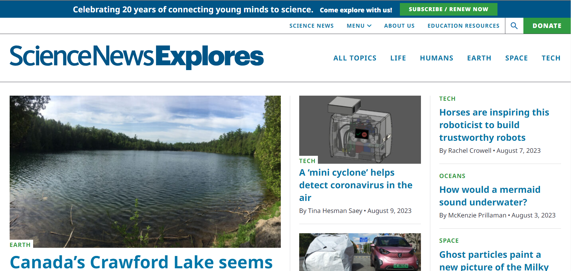 Science News for Students – Exploring Science Through Engaging Stories