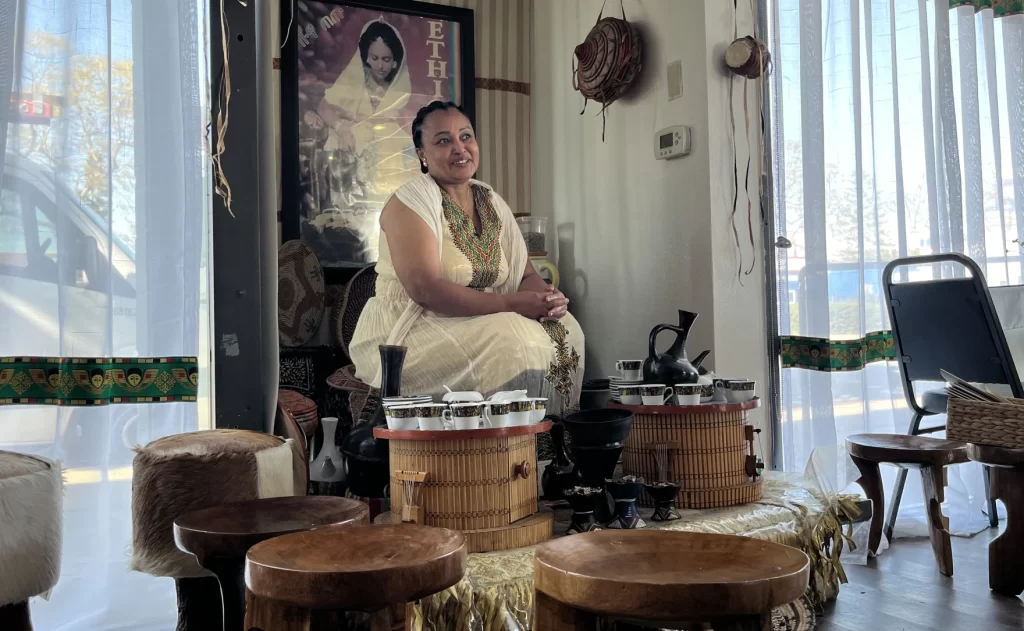 Ethiopian coffee ceremonies served Saturdays in San Diego