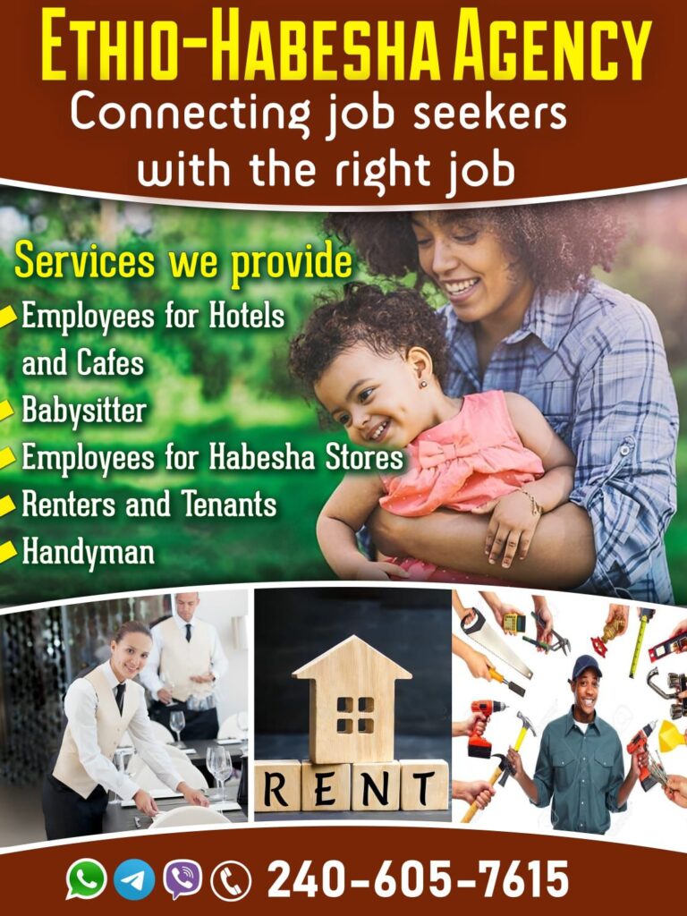 Ethio-Habesha Agency – Connecting Job Seekers with right the Job