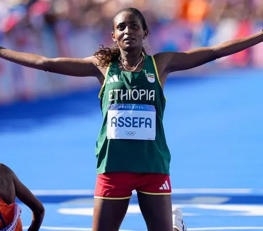 Tigist Assefa wins silver in women’s marathon at Paris Olympics