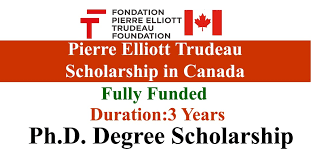 Pierre Elliott Trudeau Scholarship 2025 in Canada