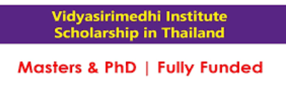 Vidyasirimedhi Institute Scholarship 2025-26 in Thailand